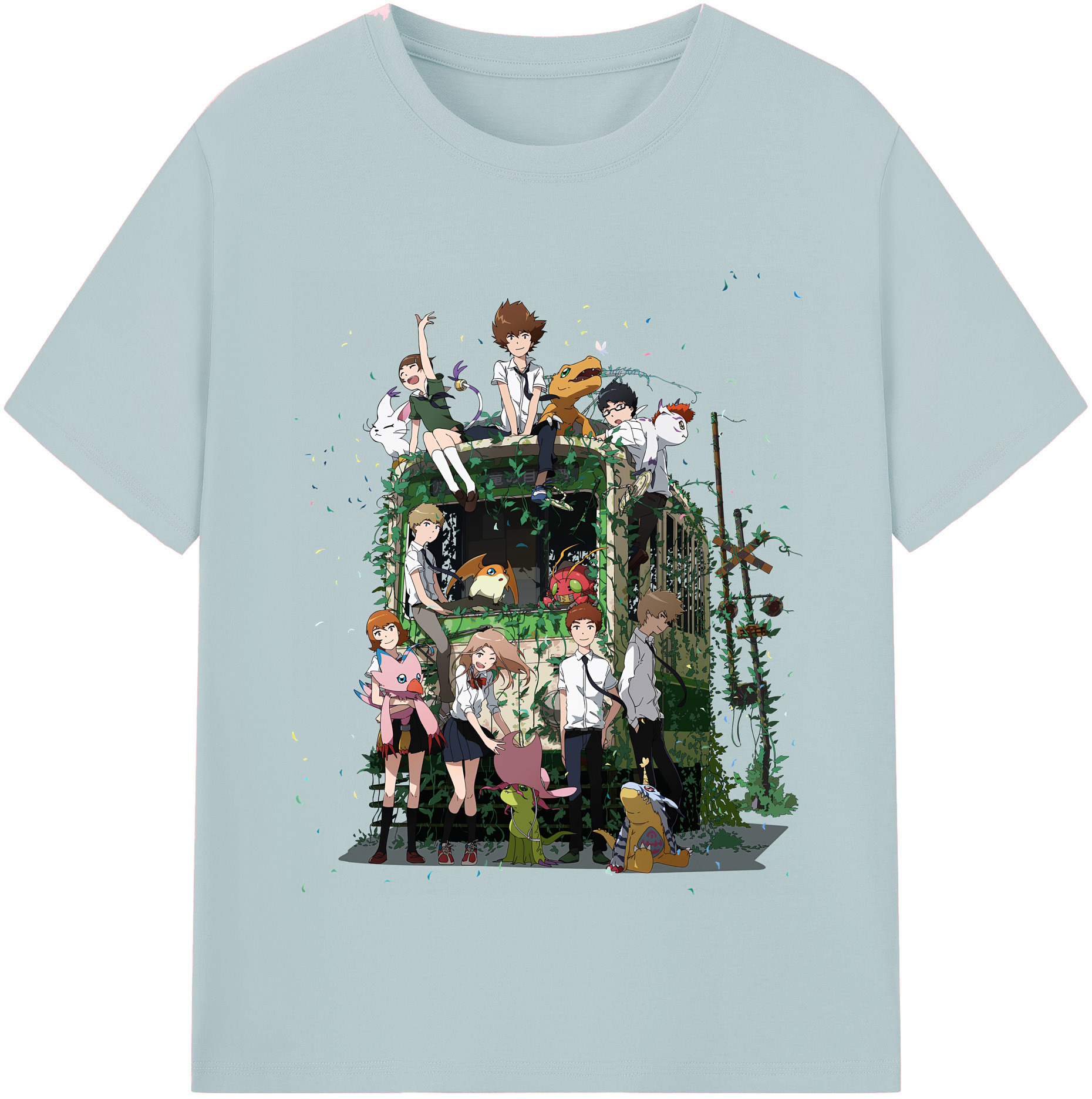 （画像用） Digimon デジタルモンスター/デジモン 綿100％半袖Tシャツ（フロントプリント）